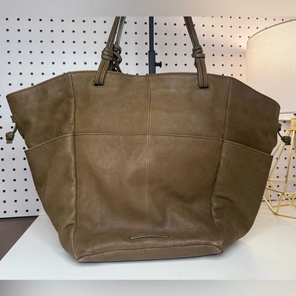 Lucky Brand Green Leather Shoulder Bag/Tote - Picture 3 of 16